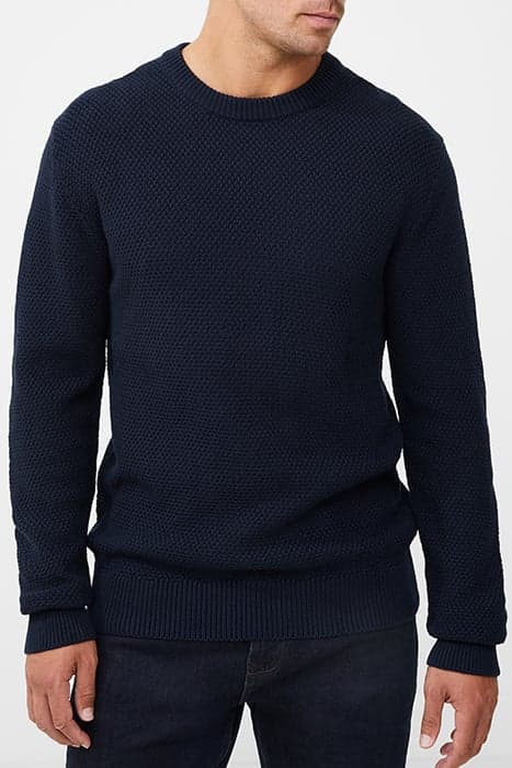 MOSS STITCH JUMPER BLUE by French Connection