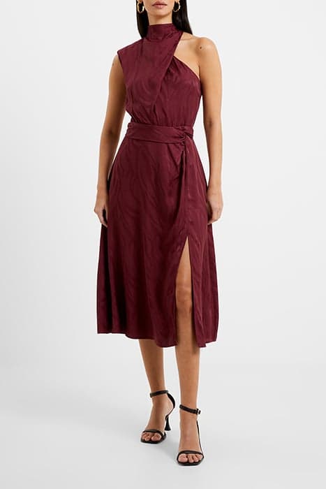 ABA SATIN DRESS BROWN by French Connection