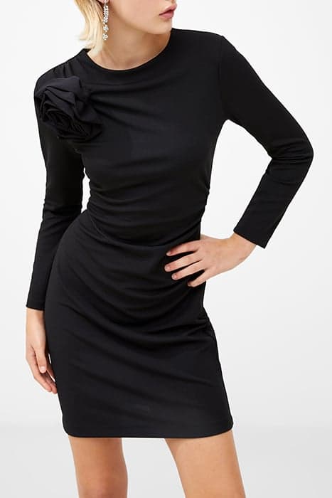 ROSETTE LS JERSEY DRESS BLACK by French Connection