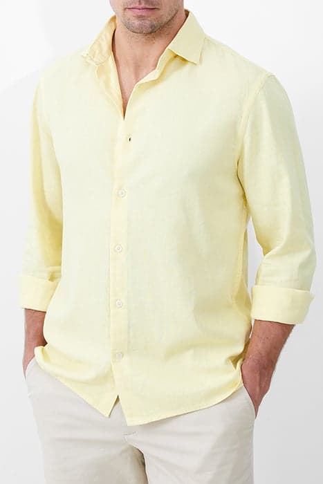 LONG SLEEVE LINEN SHIRT YELLOW by French Connection