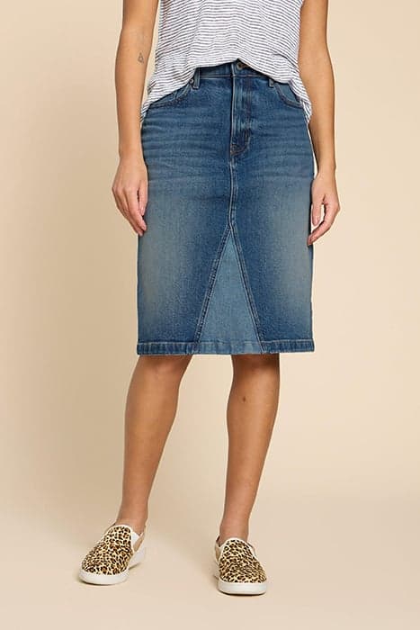 JEMMA DENIM SKIRT MID DENIM by White Stuff