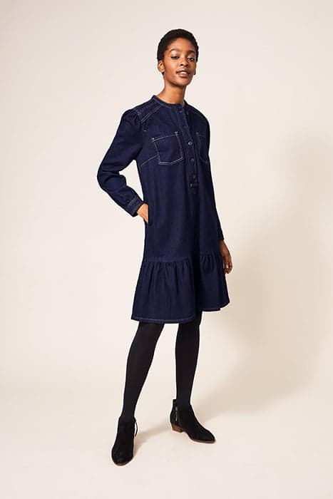 RINSE DENIM DRESS DARK DENIM by White Stuff