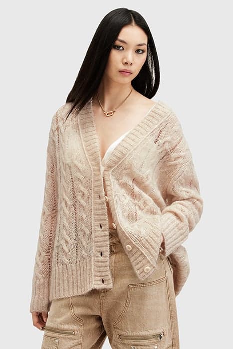 REGAN CARDIGAN ECRU WHITE by AllSaints