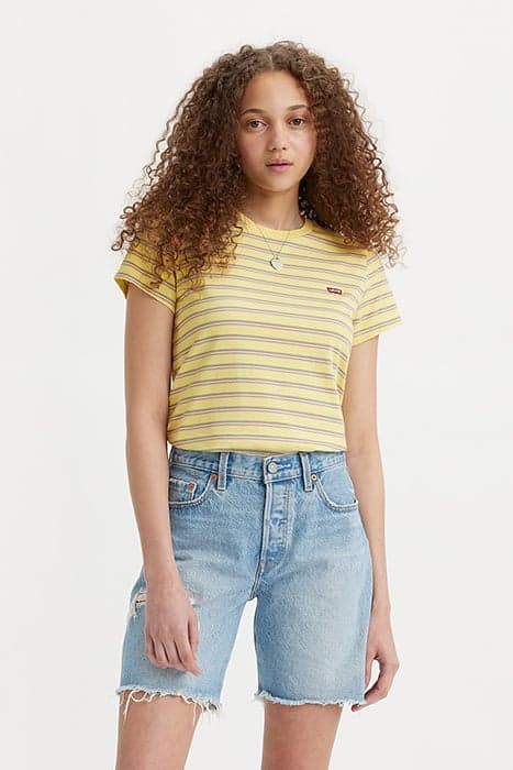 PERFECT TEE COOL STRIPE POWDERED YELLOW by Levi's