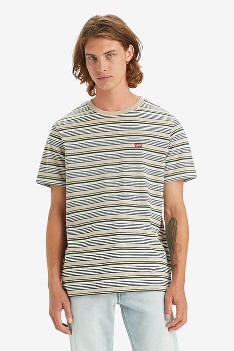 SS ORIGINAL HM TEE RINGS STRIPE FEATHER by Levi's