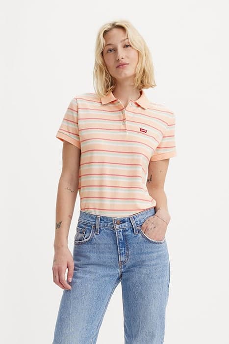 LEVIS HM POLO SUPERMARKET STRIPE PALE P by Levi's