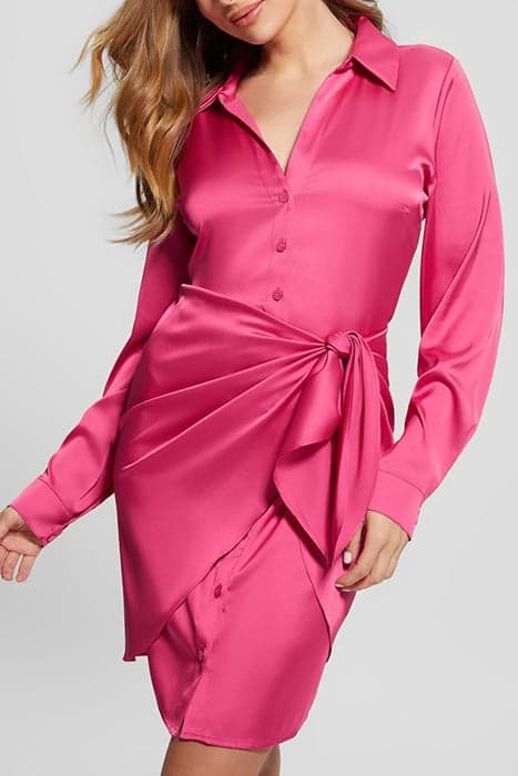 ES LS ALYA DRESS PINK PUNCH by GUESS ECO