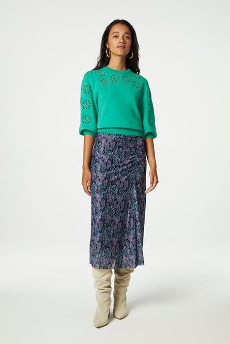 JESSY MIDI SKIRT ANTRA/POPPY PURPLE by Fabienne Chapot