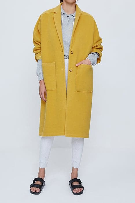 LS MID-LENGH STRAIGHT COAT COLZA by American Vintage