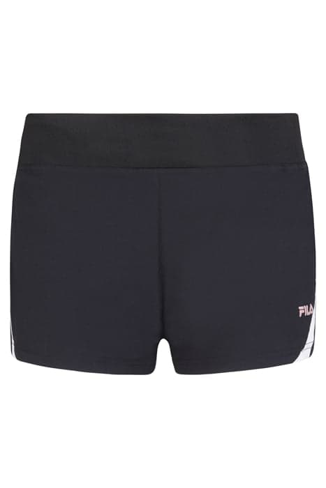 RINGE SHORTS WITH INNER TIGHT BLACK BEAUTY-BRIGHT WHITE by FILA