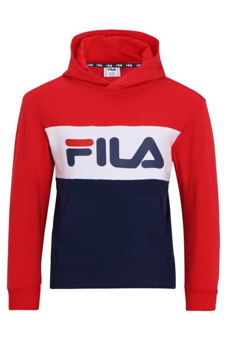 BAGANA BLOCKED HOODY MEDIEVAL BLUE-TRUE RED-BRIGHT WHITE by FILA