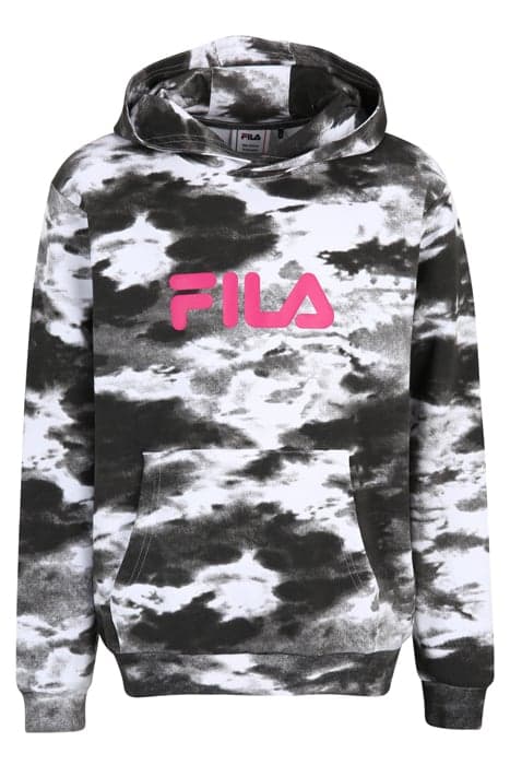 SECK CLASSIC LOGO HOODY BLACK SMOKE AOP by FILA