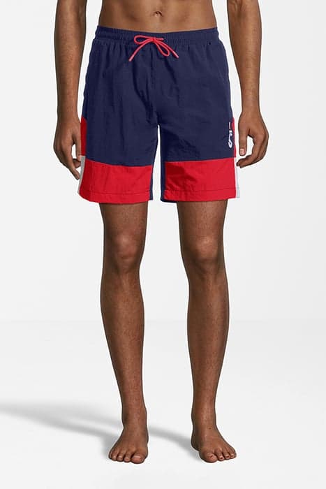 SCIACCA SWIM SHORTS MEDIEVAL BLUE-TRUE RED-BRIGHT WHITE by FILA