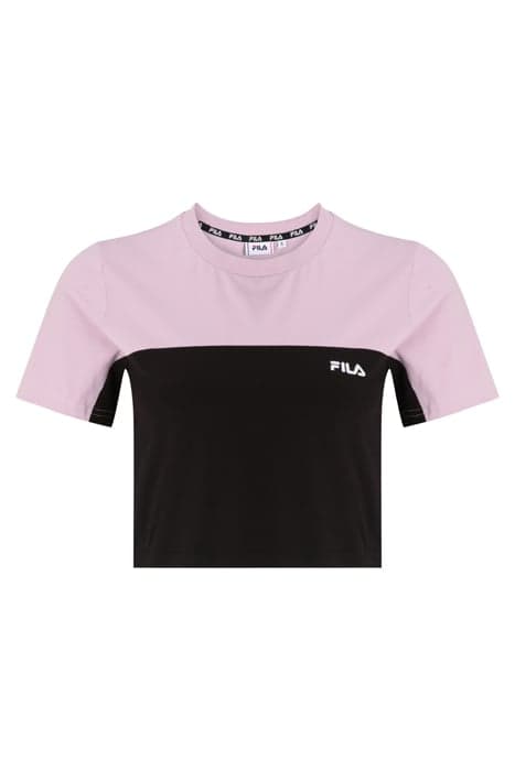 BARDOLINO TEE BLACK-FAIR ORCHID by FILA