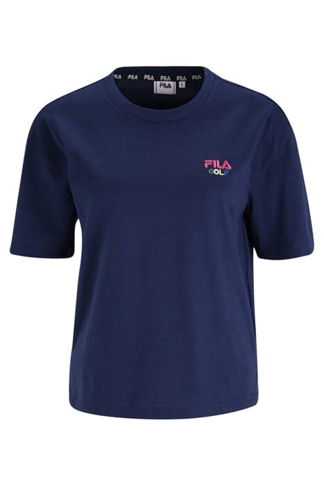 BELL CROPPED GRAPHIC TEE MEDIEVAL BLUE by FILA