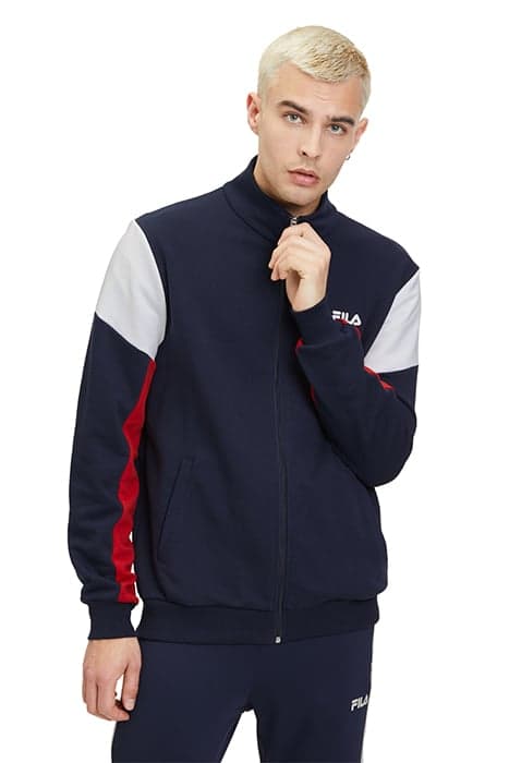 TROPEA BLOCKED JACKET BLACK IRIS-TRUE RED-BRIGHT WHITE by FILA