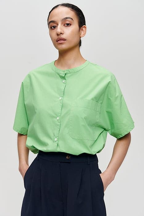 BOXY ORGANIC COTTON TOP GRASS GREEN by Zenggi