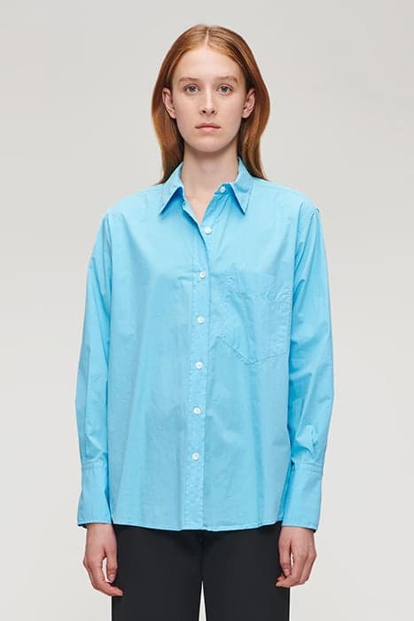 ORG COTTON BOYS SHIRT SKY BLUE by Zenggi