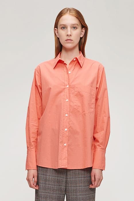 ORG COTTON BOYS SHIRT RADIANT CORAL by Zenggi