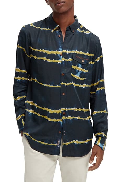 REGULAR FIT PRINTED LYOCELL SHIRT COMBO B by Scotch & Soda