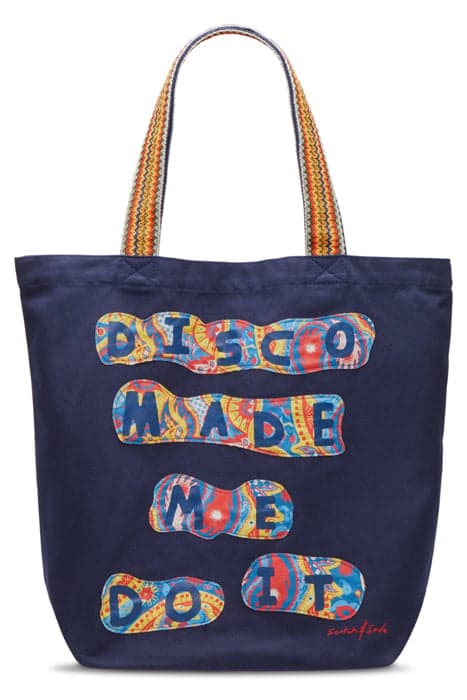 CANVAS TOTE WITH PATCHED-ON ARTWORK NIGHT by Scotch & Soda