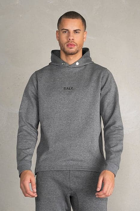 Q-SERIES STRAIGHT CLASSIC HOODIE DK GREY HEATHER by BALR.