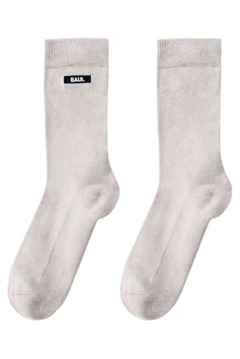 UNISEX BALR. SOCKS 2-PACK CLUB LOGO EMBROIDERY WHITE PEPPER by BALR.