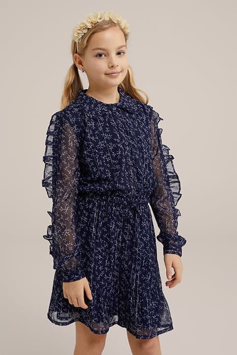 DRESS MID LENGTH DARK BLUE by WE Fashion