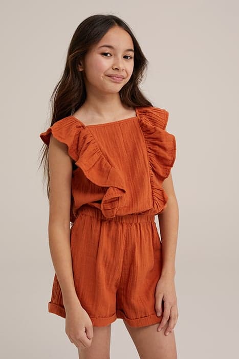 JUMPSUIT CINNAMON BROWN by WE Fashion