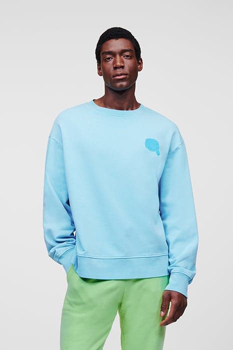 IKONIK 2.0 TONAL SWEATSHIRT COOL BLUE by KARL LAGERFELD