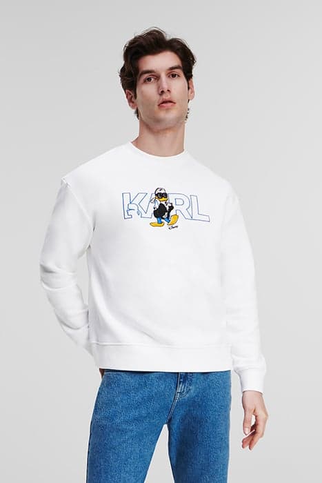 KLXDISNEY LOGO SWEATSHIRT WHITE by KARL LAGERFELD