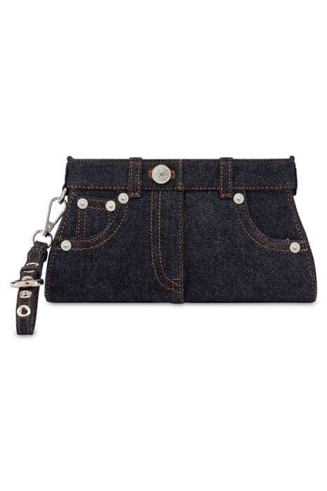 DENIM CLUTCH BLACK by Moschino