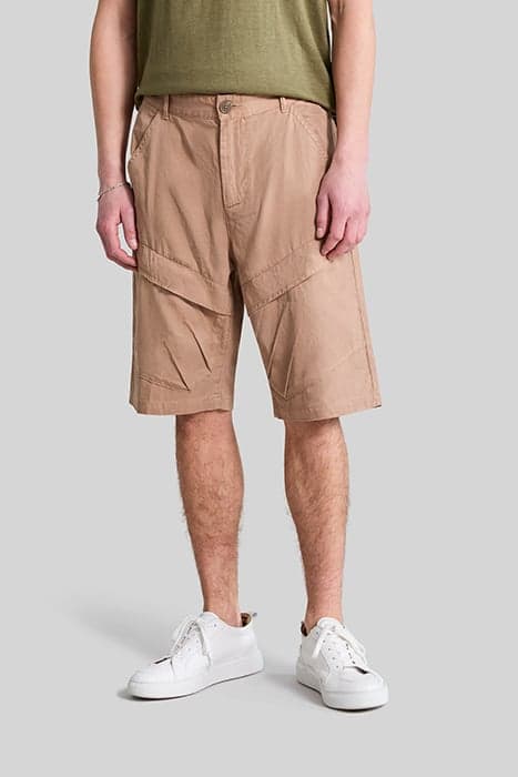 BEIGE CARGO CROPPED BERMUDA SHORTS by IKKS