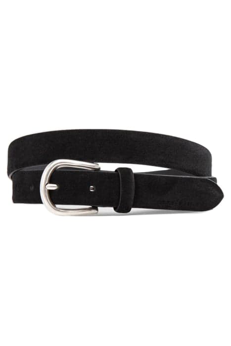 BLACK SUEDE THIN BELT by IKKS