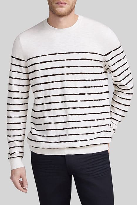 GESSO SWEATER WITH BLACK SAILOR STRIPES by IKKS