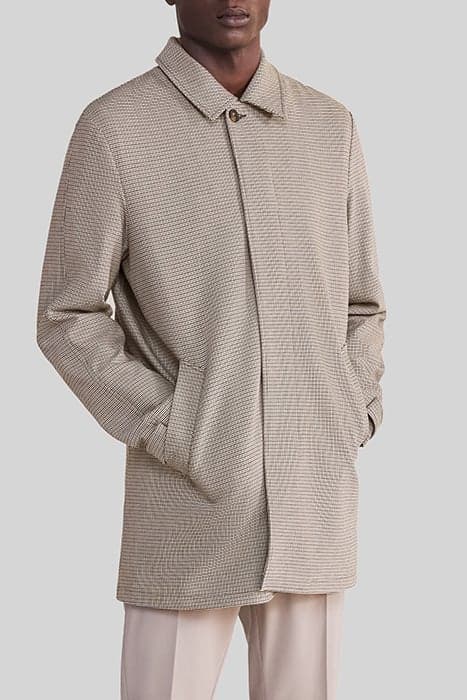 MINK CHECK TRENCH COAT by IKKS