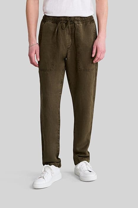 KHAKI LYOCELL® CROPPED JOGGERS by IKKS