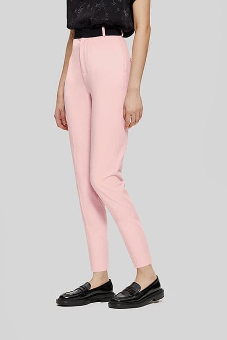 PINK CIGARETTE SUIT TROUSERS WITH BLACK BELT by IKKS