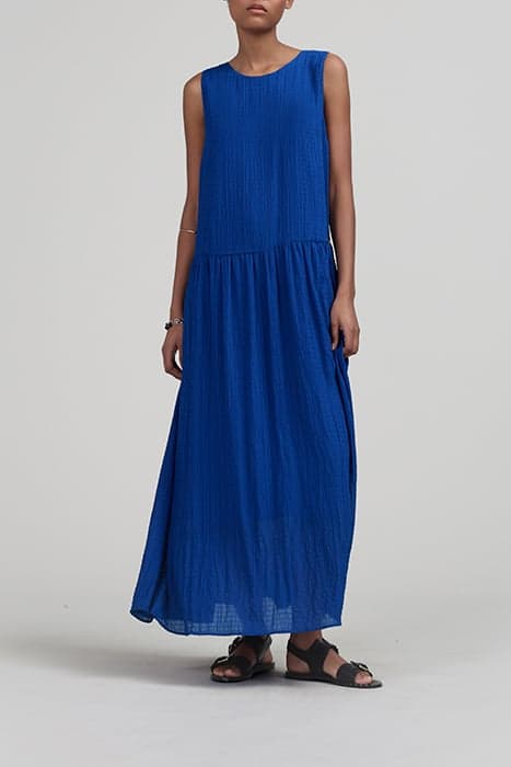 COBALT RECYCLED WAFFLE FABRIC LONG DRESS by IKKS