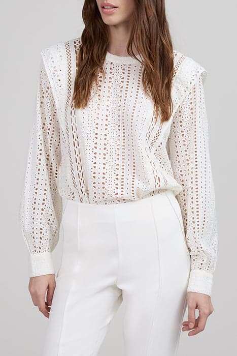 OFF-WHITE GUIPURE LACE BLOUSE by IKKS