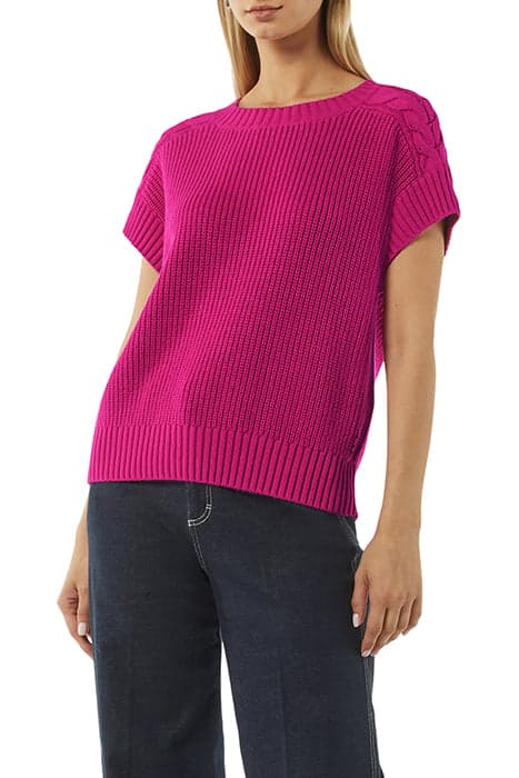 COMMA PULLOVER SLEEVELESS FUCHSIA by Comma