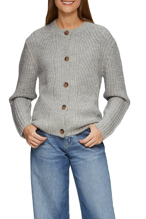 S.OLIVER CARDIGAN GREY-LIGHT by s. Oliver