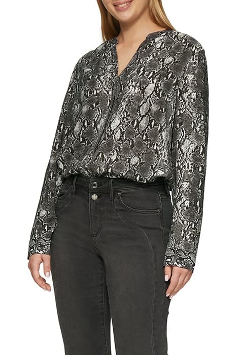 S.OLIVER BLOUSES GREY/BLACK by s. Oliver