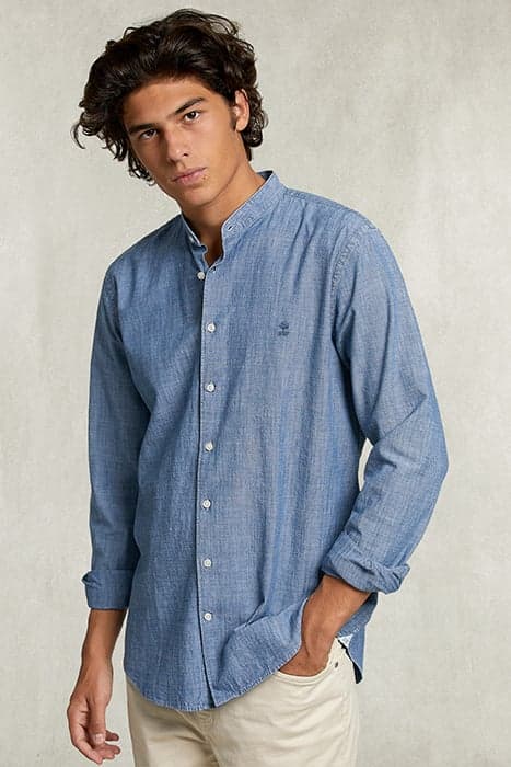 SLIM FIT SHIRT BLUE DENIM by River Woods