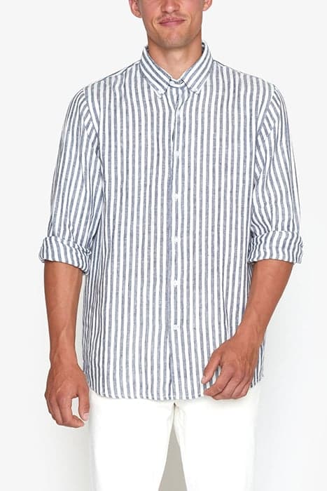 GREGSI LINEN STRIPE BLUE CAPTAIN by Signal