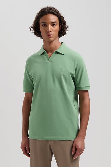 DS_BOWIE V- NECK POLO LODEN FROST LODEN FROST by Dstrezzed