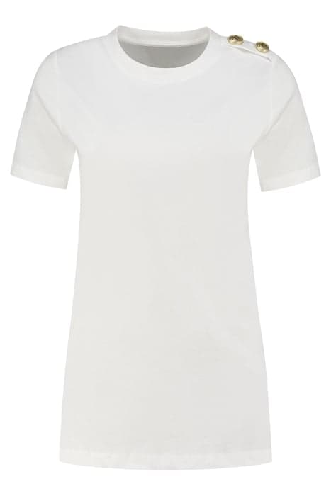 BUTTON T-SHIRT STAR WHITE by NIKKIE