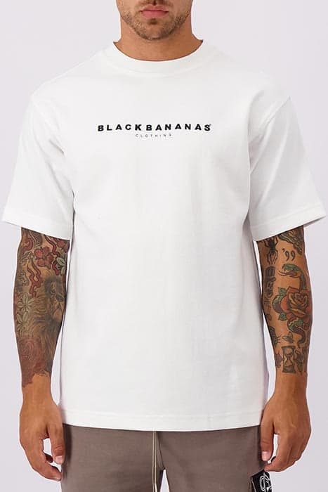 SIGNATURE TEE WHITE by Black Bananas