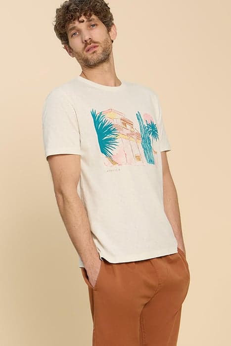 MOROCCO GRAPHIC TEE WHITE PRINT by White Stuff