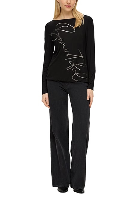 S.OLIVER T-SHIRTS GREY/BLACK 3